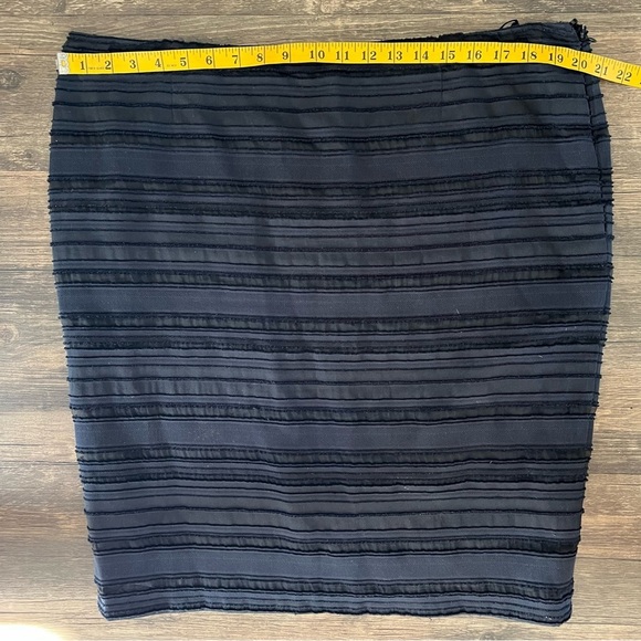 Escada Knee Length Navy Blue Straight Fully Lined Pencil Vintage Skirt Size XXL - Picture 13 of 14